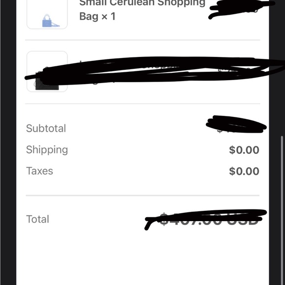 NWT! Small Telfar Cerulean Shopping Bag - Picture 7 of 8